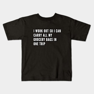 funny gym humor Kids T-Shirt